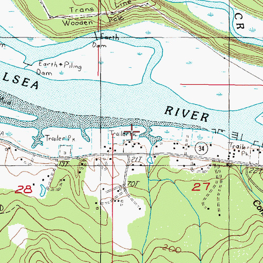 Topographic Map of Freeman Creek, OR