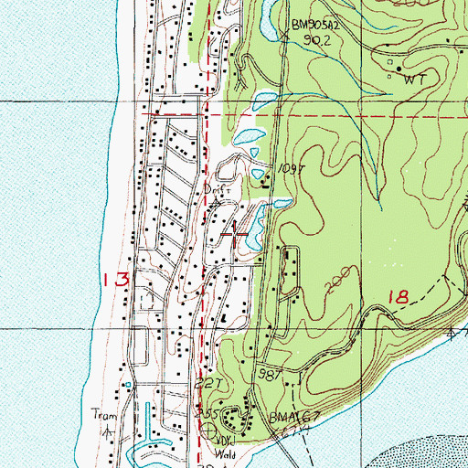Topographic Map of Lotus Lake, OR