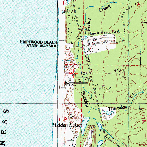 Topographic Map of Twombly Creek, OR