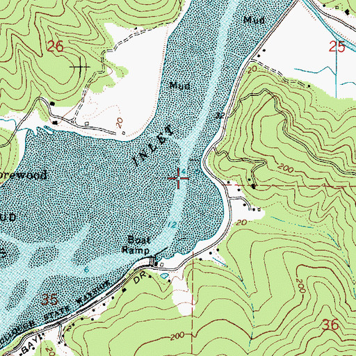 Topographic Map of Lone Rock, OR