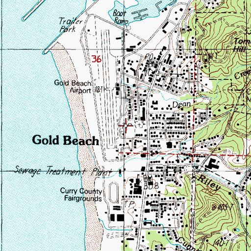 Topographic Map of Pioneer Cemetery, OR