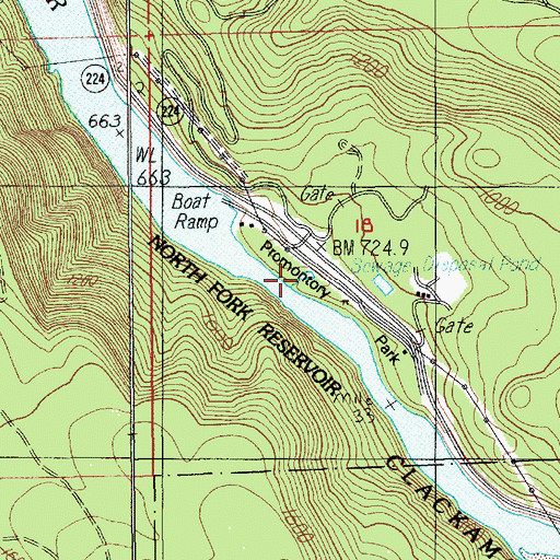 Topographic Map of Small Fry Lake, OR