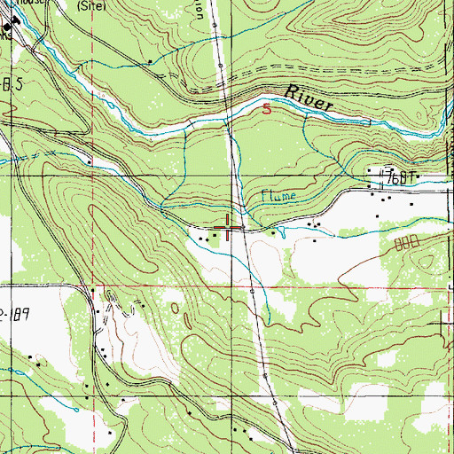 Topographic Map of Bowman Creek, OR