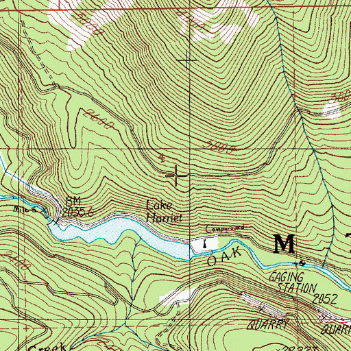 Topographic Map of Steep Spring, OR