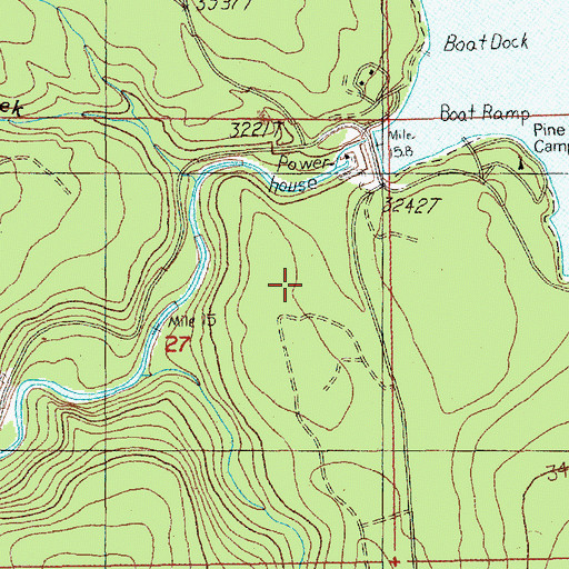 Topographic Map of Aquarius Spring, OR