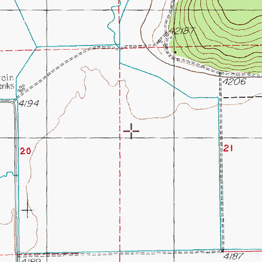 Topographic Map of Edgewood Creek, OR