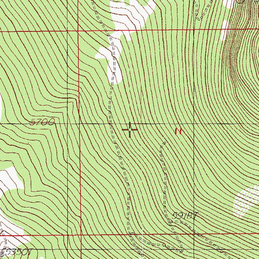 Topographic Map of Grampian Hills, OR
