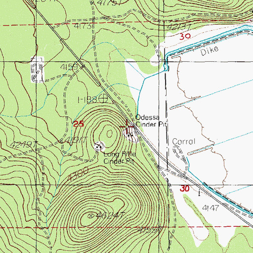 Topographic Map of Wampler Spring, OR