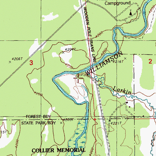 Topographic Map of Larkin Creek, OR