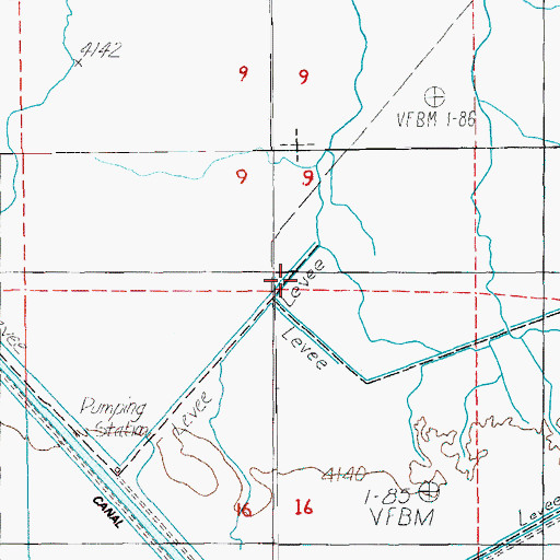 Topographic Map of B Canal, OR