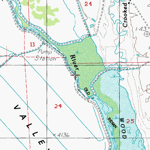 Topographic Map of Squaw Creek, OR