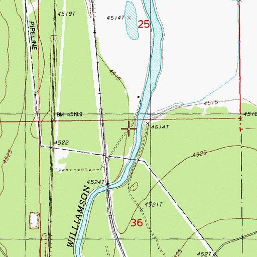 Topographic Map of Hobbs Ditch, OR