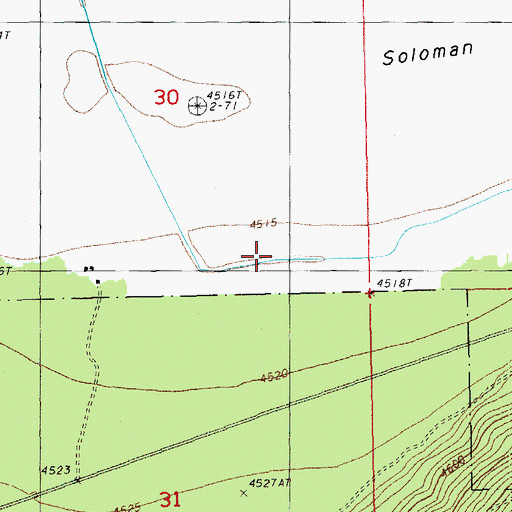 Topographic Map of Gerwick Ditch, OR
