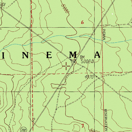 Topographic Map of Sand Creek Junction, OR