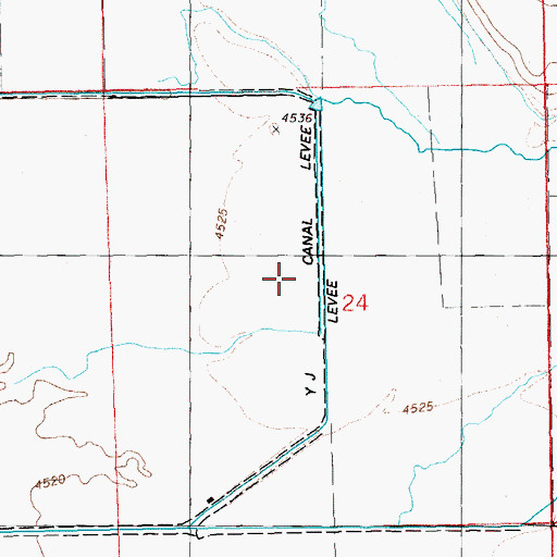 Topographic Map of Y J Canal, OR