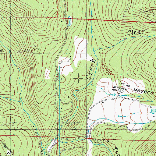 Topographic Map of Myers Canyon, OR