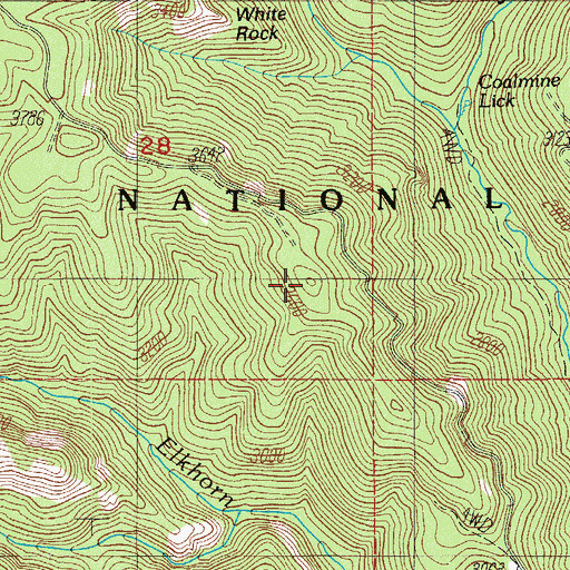 Topographic Map of Heck Rock, OR
