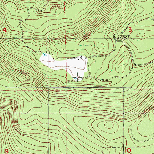 Topographic Map of Elder Spring, OR