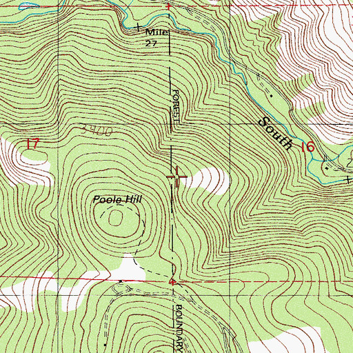 Topographic Map of Grizzly Canyon, OR