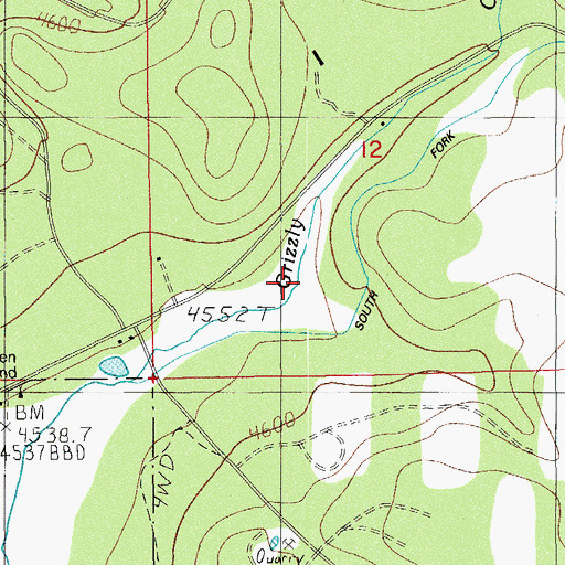 Topographic Map of Owens Spring, OR