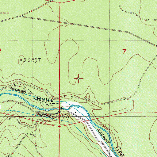 Topographic Map of Hafer Flat, OR