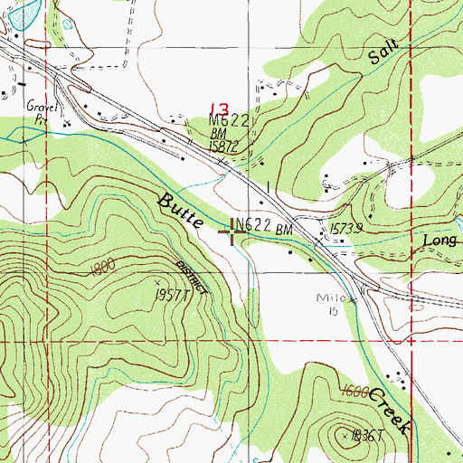 Topographic Map of Osborne Creek, OR