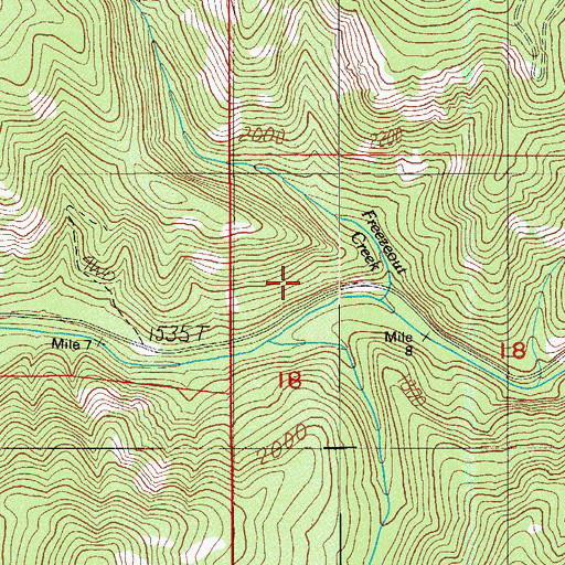Topographic Map of Pode Creek, OR