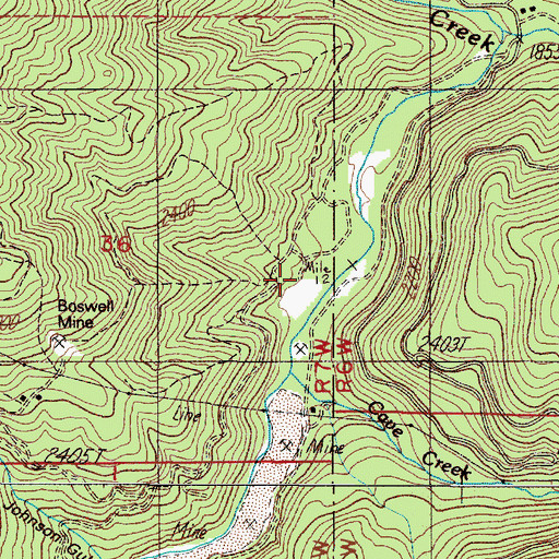 Topographic Map of Little Jim Gulch, OR