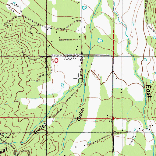 Topographic Map of Sugarloaf Gulch, OR