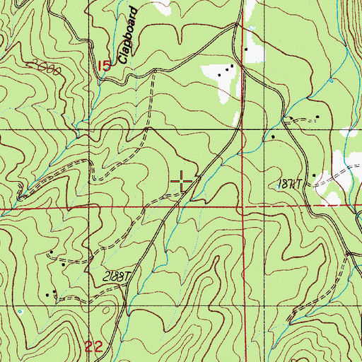 Topographic Map of Horsetail Creek, OR