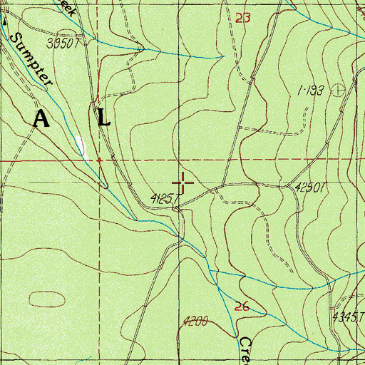 Topographic Map of Rogue River National Forest, OR