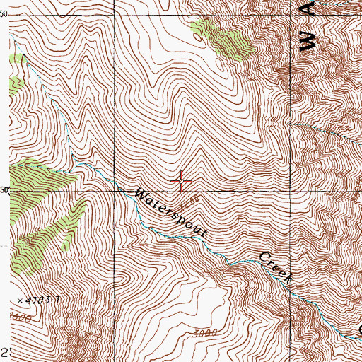 Topographic Map of Hells Canyon Wilderness, OR