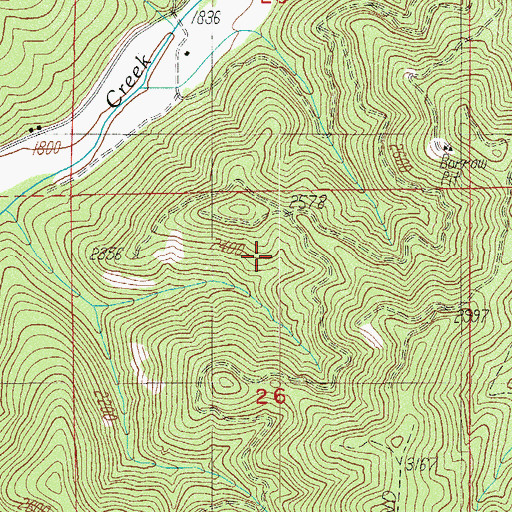 Topographic Map of Rogue River Range, OR