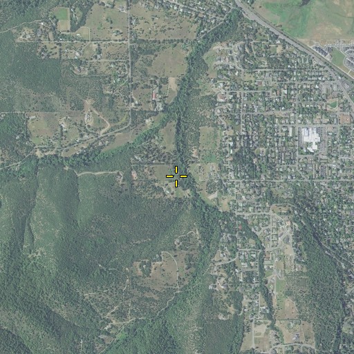 Aerial/Satellite Image of Danns Spring, OR