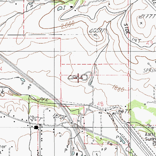 Topographic Map of Scenic Hills Cemetery, OR
