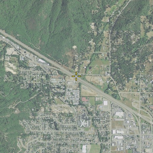 Aerial/Satellite Image of East Fork Gilbert Creek, OR