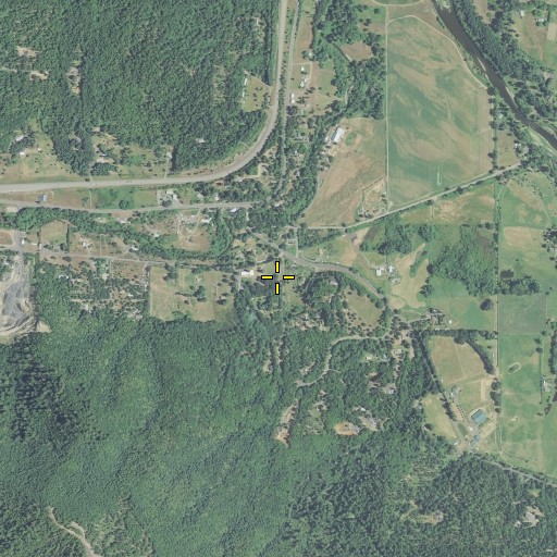 Aerial/Satellite Image of Knights Gulch, OR