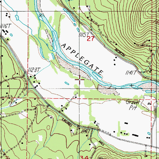 Topographic Map of Black Canyon Creek, OR