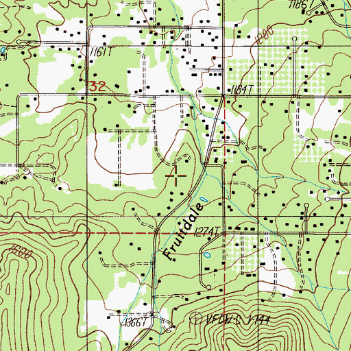 Topographic Map of Owl Creek, OR