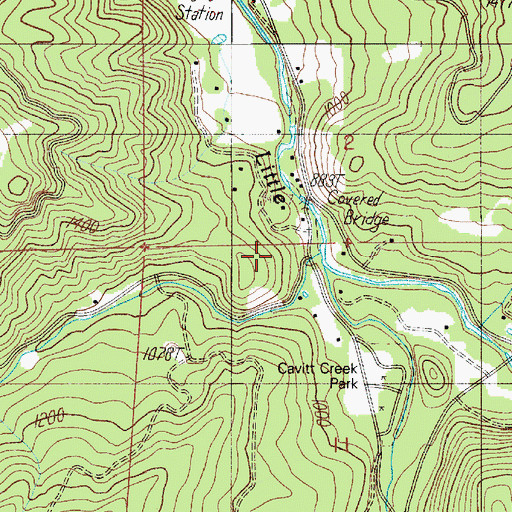 Topographic Map of McCaffery Pond, OR
