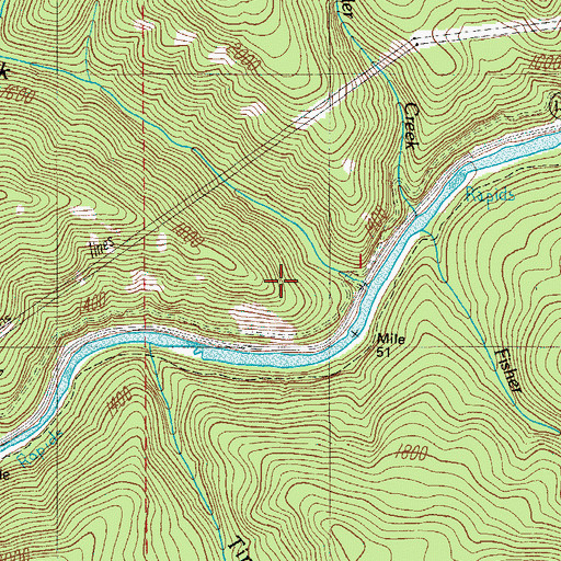 Topographic Map of Williams Creek Recreation Site, OR
