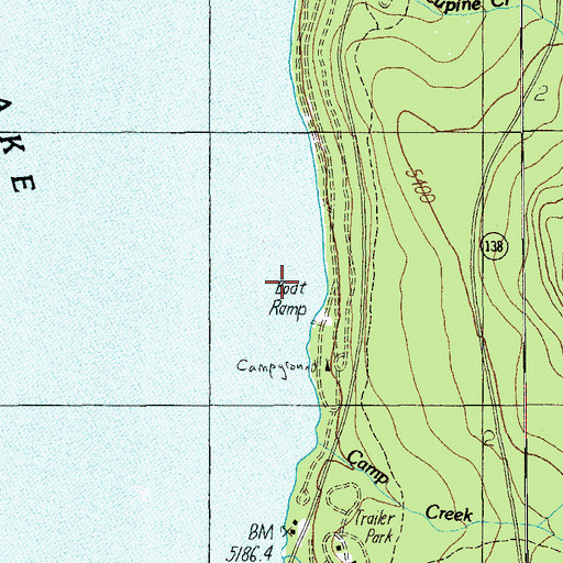 Topographic Map of Dry Creek, OR