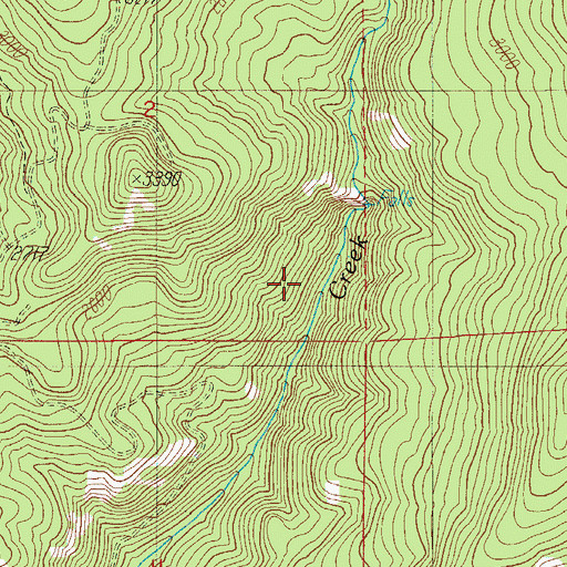 Topographic Map of Cole Creek, OR