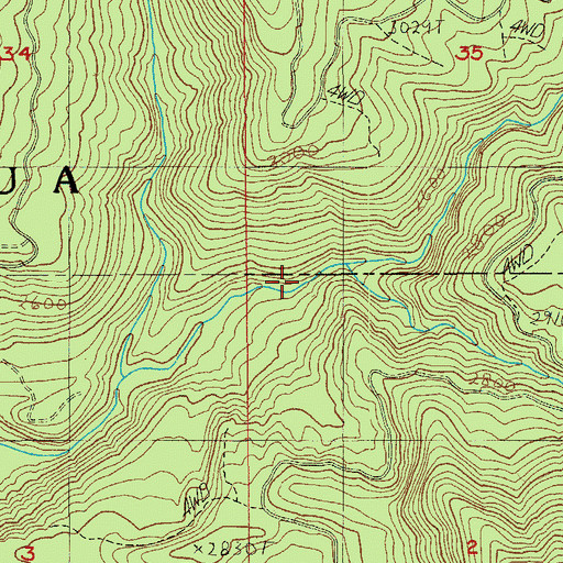 Topographic Map of Slim Chance Campground, OR