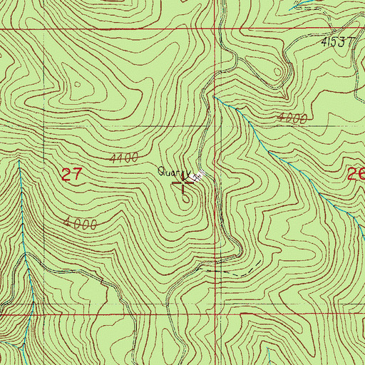 Topographic Map of Cliff Lake Campground, OR