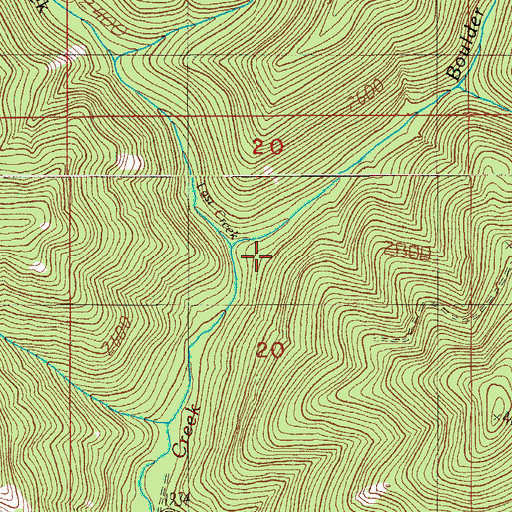 Topographic Map of Last Camp, OR