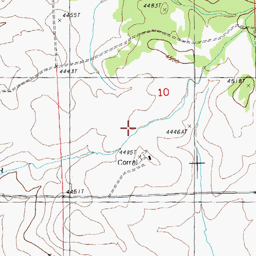 Topographic Map of North Fork Ditch, OR