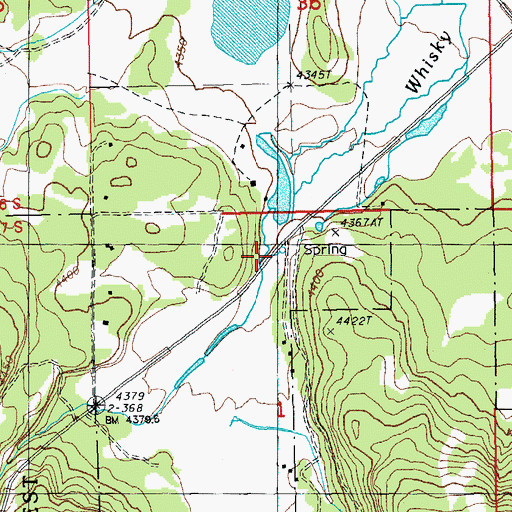 Topographic Map of Modoc Billy Creek, OR