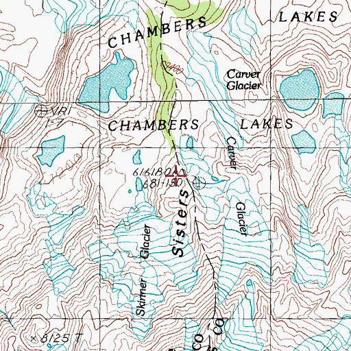 Topographic Map of Frazier Upland, OR
