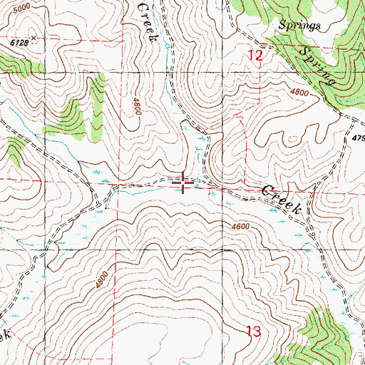 Topographic Map of Wilson Creek, OR